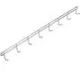 Woyisisi Clothes Hanger Wall Mounted 8 Hooks Hat Keychain Laundry Rack Hanger Storage Shelf Home(White) Woyisisi Clothes Hanger Wall Mounted 8 Hooks Hat Keychain Laundry Rack Hanger Storage Shelf Home(White)