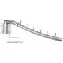 IMEEA Closet Space Saver Swing Arm Clothes Drying Hanger Wall-Mounted SUS304 Brushed Stainless Steel with 6 Hooks 12.6inch (1-Set)