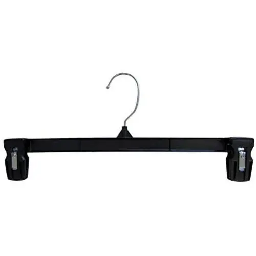 Hanger Central Heavy-Duty Black Plastic Closet Department Store Pants Hangers, 14 Inch, 25 Pack Hanger Central Heavy-Duty Black Plastic Closet Department Store Pants Hangers, 14 Inch, 25 Pack