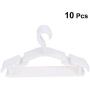 Cabilock Clothes Hanger 10pcs Anti-Skid Garment Clothes Hangers Non-Slip Heavy Duty Suit Hanger Drying Laundry Hooks Closet Space Saving Oraganizer Racks (White)