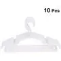 Cabilock Clothes Hanger 10pcs Anti-Skid Garment Clothes Hangers Non-Slip Heavy Duty Suit Hanger Drying Laundry Hooks Closet Space Saving Oraganizer Racks (White)