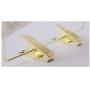 Inveroo 5pcs/lot 25cm Childrens Cloth Hangers Gold Trousers Clips Baby Hanger Clothes Rack