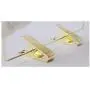 Inveroo 5pcs/lot 25cm Childrens Cloth Hangers Gold Trousers Clips Baby Hanger Clothes Rack