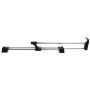 WHER Retractable Wardrobe Clothes Hanger Pull Out Closet Rod Rail Organizer Rack