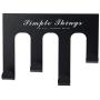 Coat Rack Wall Mounted,4 Linked Carbon Steel Hooks Clothes Hat Scarf Storage Hangers for Room,Towel Purse Robes Bathroom Kitchen Hanger Towel Clothes Hook for Bathroom (Black)