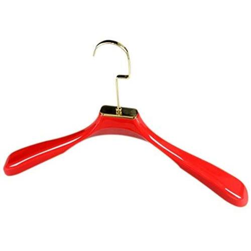 Clothes Racks Red Hangers Bright Clothing with Display Hangers, 20pcs, Standard Hangers