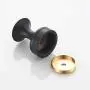 LIOOBO Brass Wall Hook Decorative Robe Coat Hook Bathroom Towel Hanger Closet Clothes Hat Hanging Rack for Kitchen Home (Black)