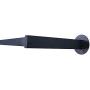OROPY Rustic Square Tube Garment Rack, Wall Mounted Clothes Rod for Clothing Storage, 48.8" Length, Matte Black