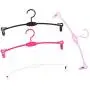10PC Random Color Arc Hangers Portable Hook Kids Clothes Hangers Clothes Drying Rack Plastic Bra Design Outdoor Hanging Organizer