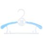 Fcoson Baby Size Hanger Set Kids Velvet Hangers 15 Pack No-Slip Space Saving Clothes Hangers for Babies Toddler Children Youth Blue