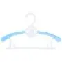Fcoson Baby Size Hanger Set Kids Velvet Hangers 15 Pack No-Slip Space Saving Clothes Hangers for Babies Toddler Children Youth Blue