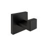 Nolimas 2 Pack Matte Black Towel Hook Stainless Steel Bathroom Rustproof Clothes Towel Coat Hook Wall Mounted Square Toilet Kitchen Heavy Duty Door Hanger