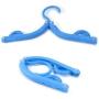 Demarkt 10pcs Random Color Plastic Foldable Travel Home Clothes Hanger with Anti-slip Grooves