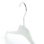 HANGERWORLD 15 Black 13.7inch Plastic Coat Clothes Garment Pants Skirt Hangers Adjustable Clips