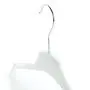 HANGERWORLD 15 Black 13.7inch Plastic Coat Clothes Garment Pants Skirt Hangers Adjustable Clips