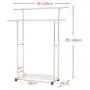 JIGUANG Clothes Hanger Coat Rack Floor Hanger Storage Wardrobe Clothing Drying Racks Porte Manteau kledingrek perchero de Pie Flower Pot Rack (Color : White)