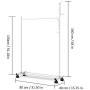 Roloiki Coat Rack Clothes Tree Coatrack Hat Hanger Hallstand Clothes Hat Tree Rack Free Standing Simple Fashion Hat and Coat Stand with Hooks Shoe Holder Removable Rotating Wheel for Bathroom