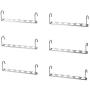 10pcs Clothes Hanger Multifunctional Space Saving Clothes Hanger with Hook Magic 6Hole Cloth Closet Organizer Iron Clothes Drying Rack