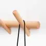 YOYAI Wood Coat Rack Wall Mounted Wall Rack with Hooks Hat Rack Towel Hanger Wood Wall Hooks Hanger with Pegs Entryway Bedroom Bathroom（Beech Wood,5 Hooks）