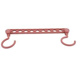 WEIHEEE Multi-Function Folding Hanger a Space Saving Hanger Clothes Home Bedroom Storage Shelf,(Dark) red