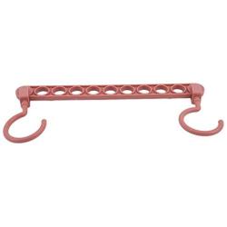 WEIHEEE Multi-Function Folding Hanger a Space Saving Hanger Clothes Home Bedroom Storage Shelf,(Dark) red