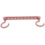 WEIHEEE Multi-Function Folding Hanger a Space Saving Hanger Clothes Home Bedroom Storage Shelf,(Dark) red