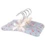 Cotton Fabric Sponge Hanger Elegant Non-Slip Wood Hanger Women Foam Sweater Hangers Soft Cloth Hanger 10pcs Random Color