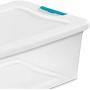 Sterilite 1494 15-Quart Clear Latching Stacking Storage Box, 24 Pack