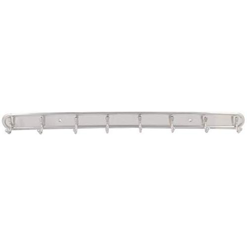 uxcell Stainless Steel Ball End 8 Hooks Rack Clothes Towels Wall Hanger