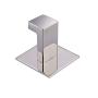 Melairy Self Adhesive 304 Stainless Steel Bathroom Square Towel Hook Sliver Chrome Finish Coat Hat Door Hook Hanger Bathroom Accessories,No Screw Need