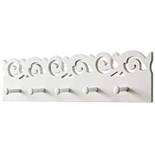 ZXL Country Style Coat Rack, Clothes Hook Wall Hanging Creative Wooden On The Wall Behind The Door Hangers Clothes Hook Bag Hook 40-60CM Hook up (Size : 60 7 14CM)