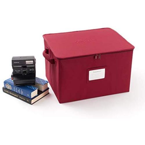 Covermates ? Medium Zip-Top Storage Bin ? 15W x 12D x 10H ? 2 YR Warranty ? Year Around Protection - Scarlett Red