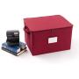 Covermates ? Medium Zip-Top Storage Bin ? 15W x 12D x 10H ? 2 YR Warranty ? Year Around Protection - Scarlett Red