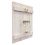 Mason Jar Lantern & Sydney Wall Sconce Lantern Holder - Wall Lantern Hanger - Rustic Home Decor - Available in 20 Colors - Antique White