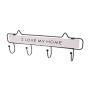 MEIYIN Wooden 4 Hooks Wall Mounted Clothes Hanger Hat Key Holder Rack Hanging Storage Shelf for Home