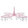 2pcs Portable 24 Clips Clothes Drying Rack Multi-Purpose Hanger Folding Magic Clothes Hanger Buckle Anti-Slip Socks Drying Rack