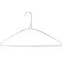 HANGERWORLD 10 Silver 16inch Wire Metal 13 Gauge Clothes Garment Coat Pants Bar Hangers HANGERWORLD 10 Silver 16inch Wire Metal 13 Gauge Clothes Garment Coat Pants Bar Hangers