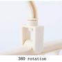 TOOGOO Multi-Port Support Circle Clothes Hanger Clothes Drying Rack Multifunction Plastic Hangers Storage Racks Gray