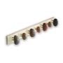 Beach stone Towel Rack - Stone towel hooks - Towel holder - Wall clothes hanger with 7 stones