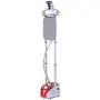HOMCOM Fabric Garment Steamer for Clothes, Hanging Full Size, 2 Liter, 1350W, 11 Level Steam Adjustment - Red