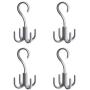 Thinkmay Rotating Handbag Hanger for Closet Purse Organizer Tie Rack Belt Hanger, 4 Pack Plastic Hanging Closet Organizer Holder for Belt,Tie, Bag, Purse,Scarves, Jeans,Clothes Wardrobe Hanger (Grey)