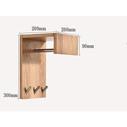 Owl Decoration Wood Hangers - Wall Wood Clothes Hangers Solid Wood Bedroom Clothes Rack Alloy Wall Hanging Creative Living Room Hook Corner hat Hanger