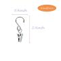 100 Pcs Party Light Hanger Hanging Clamp Hooks Hanger Clips for String Lights Party Supplies Outdoor Activities