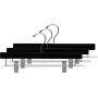 The Great American Hanger Company Black Velvet Pant Hanger w/Adjustable Cushion Clips, Boxes of 25 Flat Wood Bottom Hangers w/Chrome Swivel Hook for Jeans Slacks or Skirt The Great American Hanger Company Black Velvet Pant Hanger w/Adjustable Cushion Clips, Boxes of 25 Flat Wood Bottom Hangers w/Chrome Swivel Hook for Jeans Slacks or Skirt