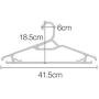 Nutteri 10/20 Pack Plastic Hangers, Plastic Clothes Hangers,Ideal for Everyday Standard Use, Clothing Hangers (White, 20)