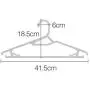 Nutteri 10/20 Pack Plastic Hangers, Plastic Clothes Hangers,Ideal for Everyday Standard Use, Clothing Hangers (White, 20)