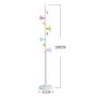 MEIDUO Kids Standing Coat Rack Entryway Coat Tree Coat Rack Stand Hanger Hat Holder Solid Wood Base Jacket,Hat,Clothes,Scarves,Handbags,Umbrella (Color : White)