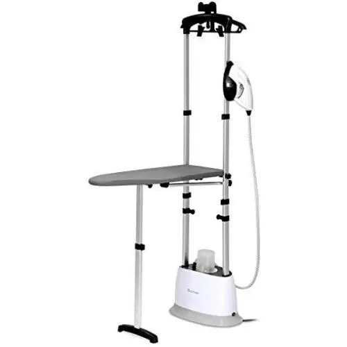 COSTWAY Garment Steamer for Clothes 1600W, 2-in-1 Heavy Duty Powerful Fabric Steamer for Home and Commercial Use, Dual-Use, Heat Fast, w/Fabric Brush, Ironing Board COSTWAY Garment Steamer for Clothes 1600W, 2-in-1 Heavy Duty Powerful Fabric Steamer for Home and Commercial Use, Dual-Use, Heat Fast, w/Fabric Brush, Ironing Board