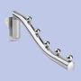 shlutesoy Stainless Steel Wall Mount Clothes Hanger Rack Hook Swing Arm Ball Rotary Holder - 1