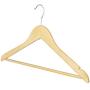 Whitmor Natural Grade Wood Suit Hangers, Set of 36